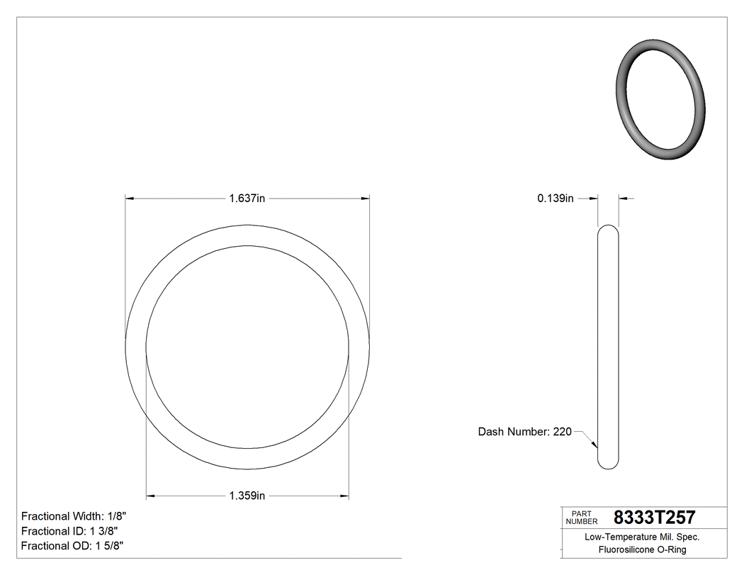 Technical drawing - 8333T257